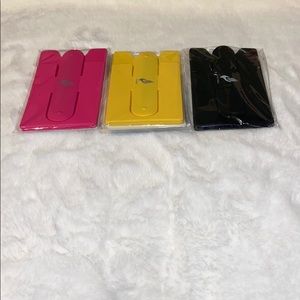 Yuyikes card holder w/ cell phone stand.